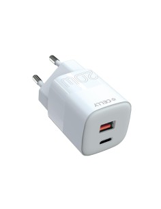 Celly TC2USBUSBC20EVO Caricabatterie per dispositivi mobili Universale Bianco AC Ricarica rapida Interno