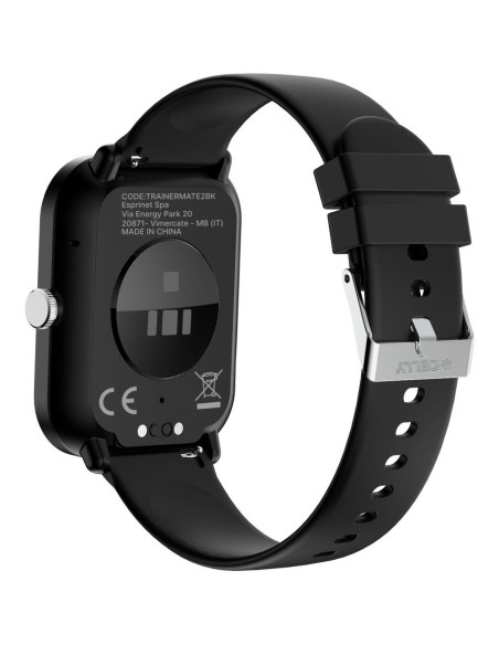Celly TRAINERMATE2BK smartwatch e orologio sportivo 5,11 cm (2.01") Digitale 240 x 296 Pixel Touch screen Nero