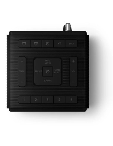Philips TAR5100 10 sveglia Sveglia digitale Nero