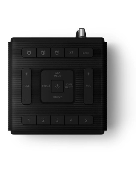 Philips TAR5100 10 sveglia Sveglia digitale Nero