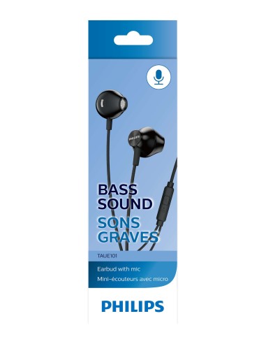 Philips TAUE101BK 00 cuffia e auricolare Cuffie Cablato In-ear Musica e Chiamate Nero