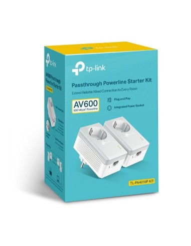 TP-Link TL-PA4010P KIT V5 adattatore di rete PowerLine 600 Mbit s Collegamento ethernet LAN Bianco 2 pz