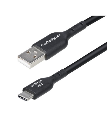 StarTech.com Cavo di Ricarica USB-A a USB-C da 4m - Cavetto di Carica Rapida USB-A a Type-C da 3A, Cavo per Trasferimento Dati