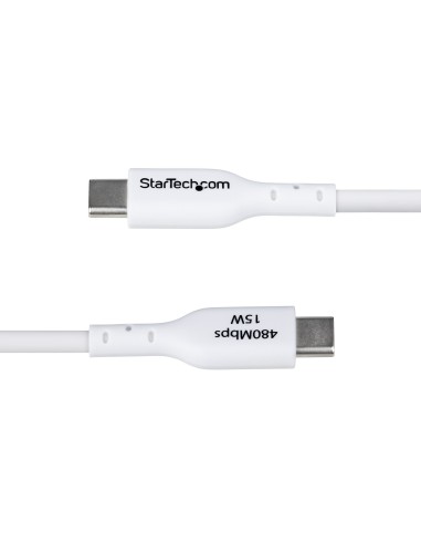 StarTech.com Cavo di Ricarica USB-A a USB-C da 2m - Cavetto di Carica Rapida USB-A a Type-C da 3A, Cavo Dati USB 2.0 rivestito