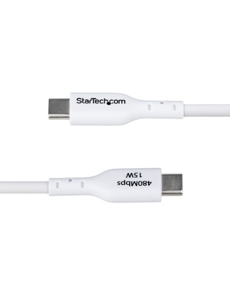 StarTech.com Cavo di Ricarica USB-A a USB-C da 2m - Cavetto di Carica Rapida USB-A a Type-C da 3A, Cavo Dati USB 2.0 rivestito
