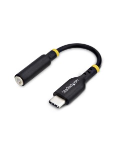 StarTech.com Adattatore Audio da USB-C a Jack 3,5 mm - Dongle USB Type-C a Jack TRRS per Cuffie e Auricolari, DAC Hi-Fi a 32