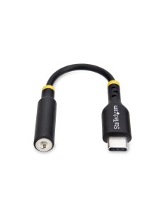 StarTech.com Adattatore Audio da USB-C a Jack 3,5 mm - Dongle USB Type-C a Jack TRRS per Cuffie e Auricolari, DAC Hi-Fi a 32 2