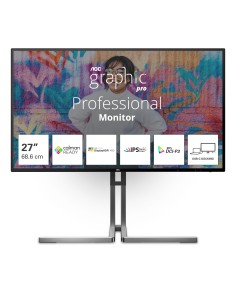 AOC U27U3CV Monitor PC 68,6 cm (27") 3840 x 2160 Pixel 4K Ultra HD LCD Nero