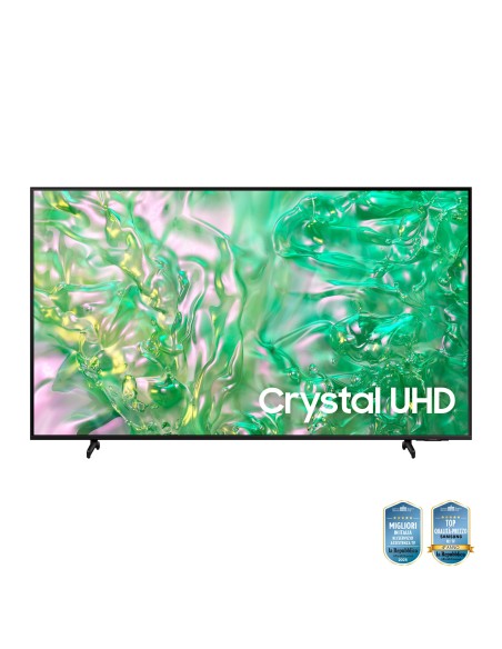 Samsung TV Crystal UHD 4K 55” UE55DU8070UXZT Smart TV Wi-Fi Black 2024, Processore Crystal 4K, 4K Upscaling, AirSlim Design,