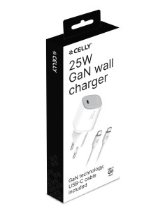 Celly UPTC1USBC25WCTC Caricabatterie per dispositivi mobili Smartphone, Tablet, Telefono Bianco USB Interno 2