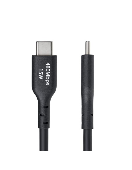 StarTech.com Cavo di Ricarica USB-A a USB-C da 3m - Cavetto di Carica Rapida USB-A a Type-C da 3A, Cavo per Trasferimento Dati