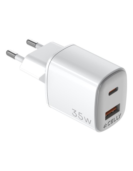 Celly UPTC1USB1USBC35 Caricabatterie per dispositivi mobili Universale Bianco AC Ricarica rapida Interno