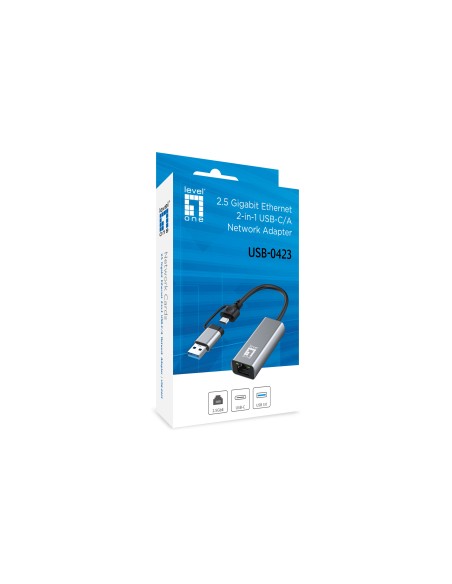 LevelOne USB-0423 scheda di rete e adattatore Ethernet 2500 Mbit s