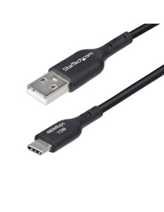 StarTech.com Cavo di Ricarica da USB-A a USB-C da 1m, carica e sincronizzazione, 3A, USB 2.0, rivestimento in TPE - Cavo di