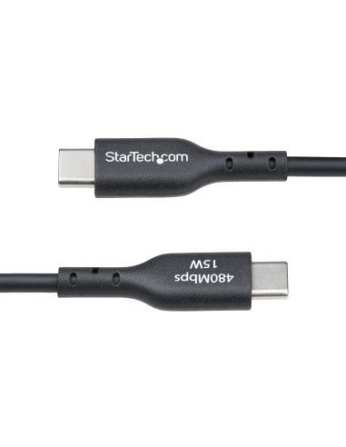StarTech.com Cavo di Ricarica da USB-A a USB-C da 1m, carica e sincronizzazione, 3A, USB 2.0, rivestimento in TPE - Cavo di