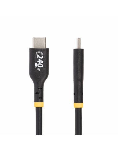 StarTech.com Cavo di Ricarica USB-C da 1m, cavo USB-C certificato USB-IF, 240W PD EPR, cavo trasferimento dati USB 2.0 Tipo-C
