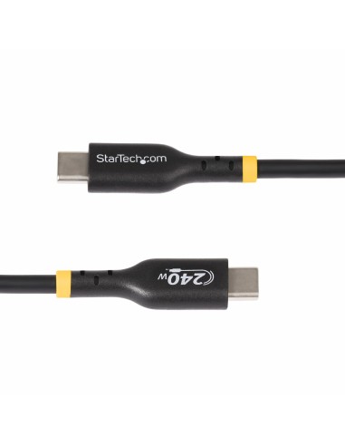 StarTech.com Cavo di Ricarica USB-C da 1m, cavo USB-C certificato USB-IF, 240W PD EPR, cavo trasferimento dati USB 2.0 Tipo-C