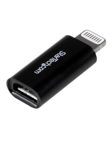StarTech.com Adattatore connettore Micro USB a Apple Lightning a 8 pin per iPhone   iPad   iPod - Nero
