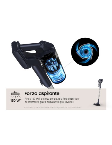 Samsung Aspirapolvere senza filo Jet™ 65 pet 150W VS15A60AGR5