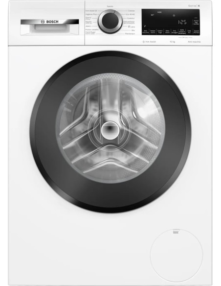 Bosch Serie 6 WGG254Z0IT lavatrice Caricamento frontale 10 kg 1400 Giri min Nero, Bianco
