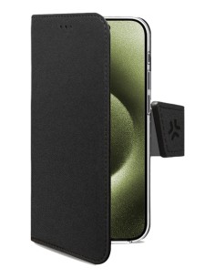 Celly WALLY1078 custodia per cellulare 15,5 cm (6.1") Custodia a borsellino Nero
