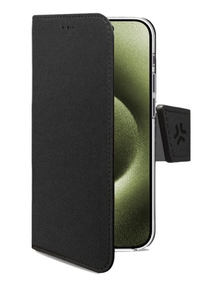 Celly WALLY1078 custodia per cellulare 15,5 cm (6.1") Custodia a borsellino Nero
