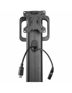 StarTech.com Scrivania sit stand - Postazione di lavoro mobile con supporto per monitor, CPU PC, ripiano per tastiera - 2