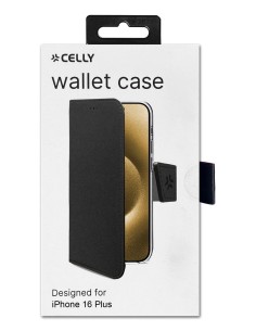 Celly WALLY1080 custodia per cellulare 17 cm (6.7") Custodia a borsellino Nero 2