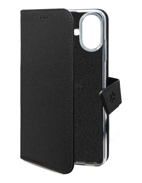 Celly WALLY1080 custodia per cellulare 17 cm (6.7") Custodia a borsellino Nero