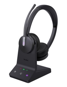 Yealink WH64 Dual Teams Auricolare Wireless A Padiglione Ufficio USB tipo-C Bluetooth Nero