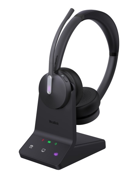 Yealink WH64 Dual Teams Auricolare Wireless A Padiglione Ufficio USB tipo-C Bluetooth Nero