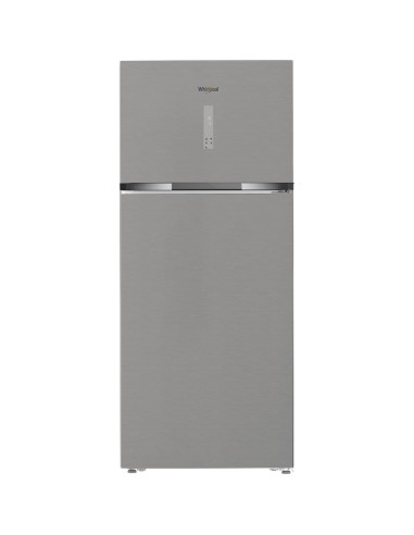 Whirlpool WHD2 6552 X4E Frigorifero doppia porta a libera installazione, Dual no frost, 78cm, Classe E, Pearl Inox, 37 dbA, h