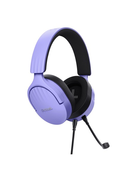 Trust GXT 489P FAYZO Auricolare Cablato A Padiglione Gaming Nero, Viola