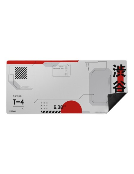 Trust GXT 759 XXL Tappetino per mouse per gioco da computer Nero, Grigio, Rosso, Bianco