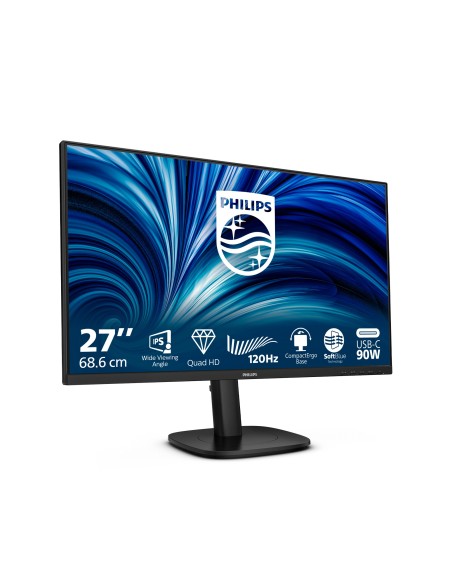 Philips 3000 series 27B2U3601 00 Monitor PC 68,6 cm (27") 2560 x 1440 Pixel Quad HD LCD Nero