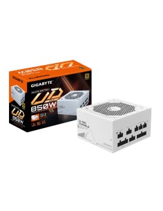GIGABYTE UD850GM PG5W Alimentatore - PCIe 5.0, 80 PLUS Gold, Design completamente modulare, Ventola da 120 mm, Compatibile con