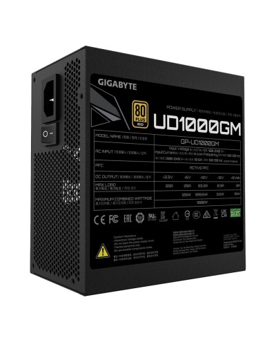 GIGABYTE UD1000GM alimentatore per computer 1000 W 20+4 pin ATX ATX Nero