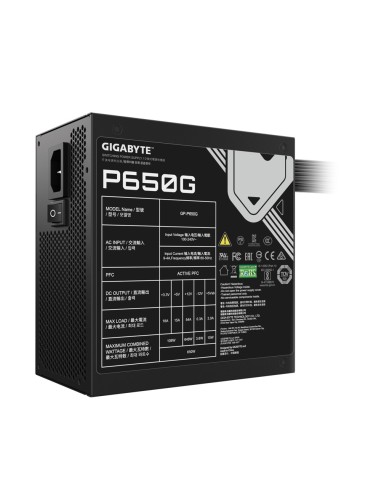 GIGABYTE GP-P650G alimentatore per computer 650 W 20+4 pin ATX ATX Nero