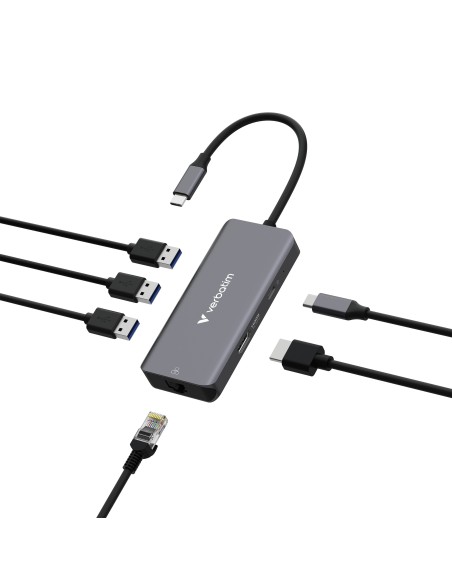 Verbatim 32157 hub di interfaccia USB 3.2 Gen 1 (3.1 Gen 1) Type-C 5000 Mbit s Grigio