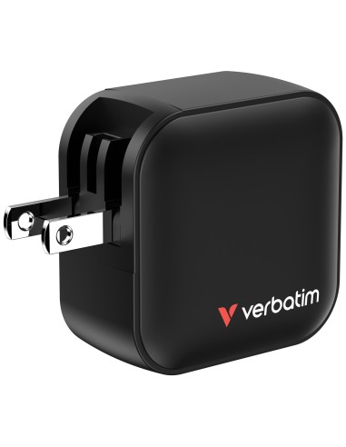 Verbatim Mini GaN Charger 70W Universale Nero AC Ricarica rapida Interno