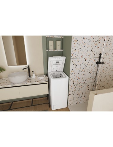 Candy TCA273D2-S lavatrice Caricamento dall'alto 7 kg 1200 Giri min Bianco