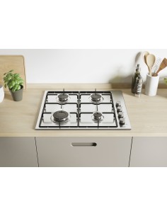 Candy Idea CHW6LX Acciaio inox Da incasso 60 cm Gas 4 Fornello(i) 2