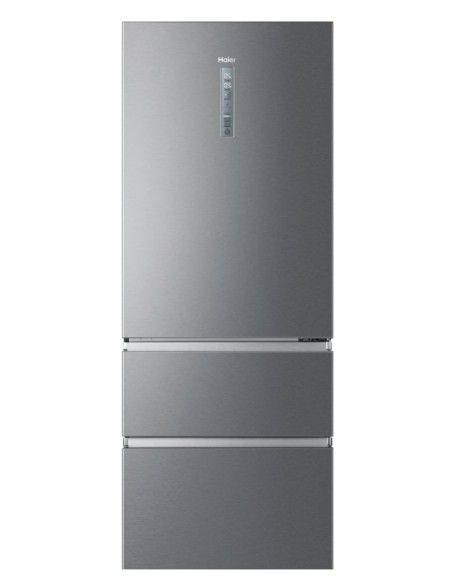 Haier 3D 70 Serie 3 HTOPMNE7193 Libera installazione 450 L E Platino, Acciaio inox