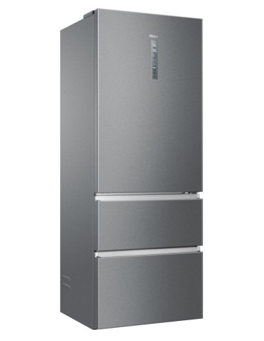 Haier 3D 70 Serie 3 HTOPMNE7193 Libera installazione 450 L E Platino, Acciaio inox