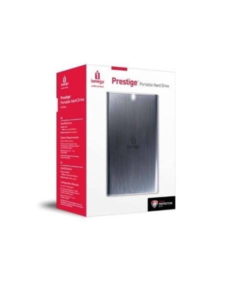Iomega Prestige 500GB USB 2.0 disco rigido esterno 5400 Giri min 2.5" Argento