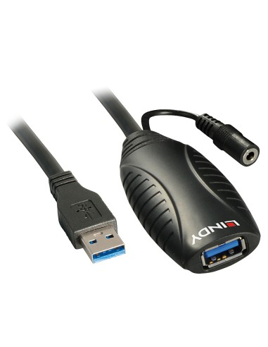 Lindy 43099 cavo USB USB 3.2 Gen 1 (3.1 Gen 1) 15 m USB A Nero