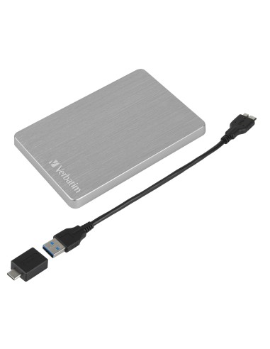 Verbatim Disco rigido portatile Store 'n' Go ALU Slim da 2 TB Argento