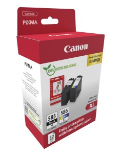 Canon PG-585XL CL-586 PVP cartuccia d'inchiostro 2 pz Originale Resa elevata (XL) Nero, Ciano, Magenta, Giallo