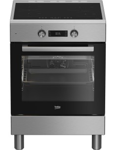 Beko Cucina a libera installazione inox, forno elettrico 6 funzioni, piano cottura induzione 4 zone, 60x60, Classe A