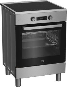 Beko Cucina a libera installazione inox, forno elettrico 6 funzioni, piano cottura induzione 4 zone, 60x60, Classe A 2